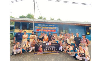 Siswa Otomotif SMK Yadika Kalijati Ikuti Training Painting Bersama Samurai Kurobushi